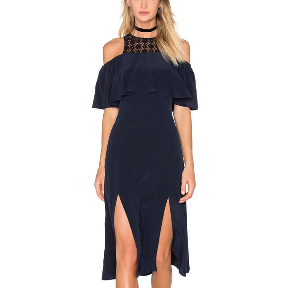 Revolve Amie Silk Dress - Picture 1 of 9